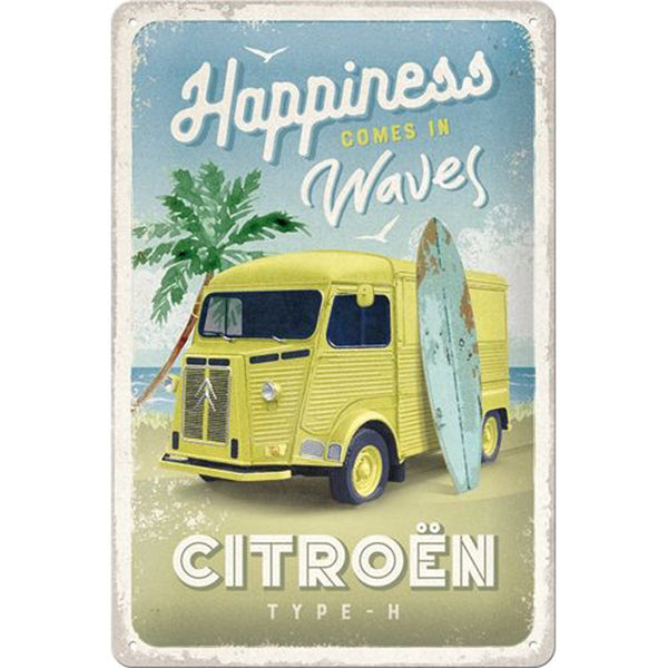 Nostalgic-Art Citroen H Van Hit the Waves Sign (Medium)