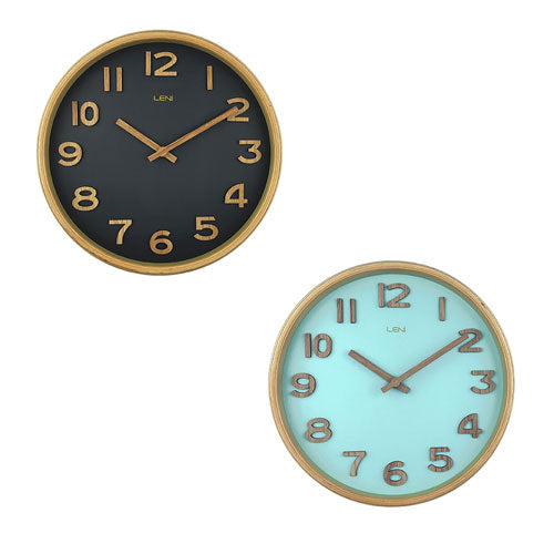 Leni Tilia Wooden Timepiece Wall Clock 25.5cm