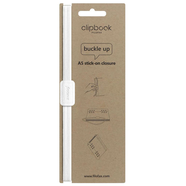 Filofax Monochromo Elastic Clipbook (White)