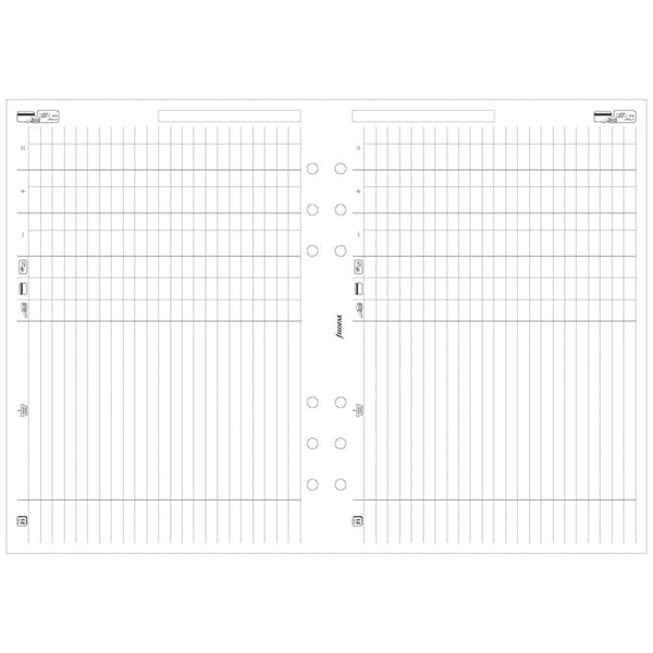 Filofax A5 Finances Refill 25pk (White)