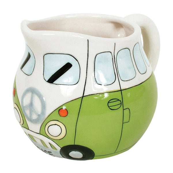 Peace Campervan Milk Jug (Green)