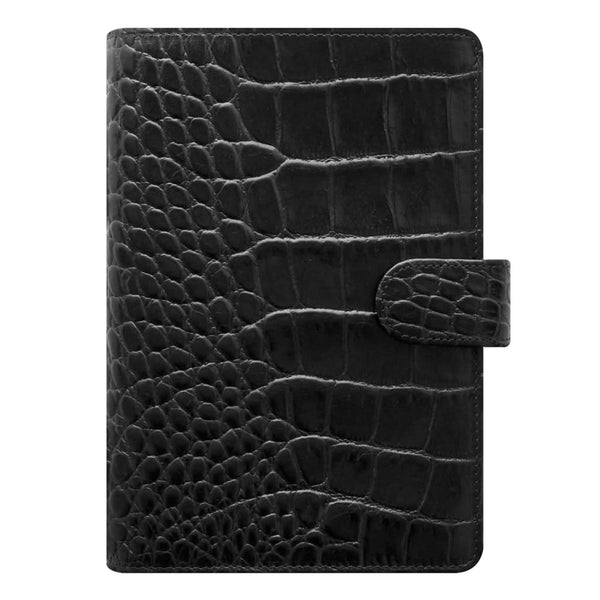 Filofax Classic Croc Personal Organiser (Ebony)