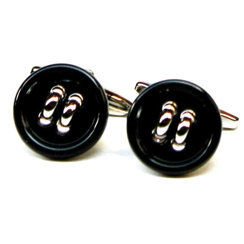 Classic 1116 Button Cufflinks (Black)