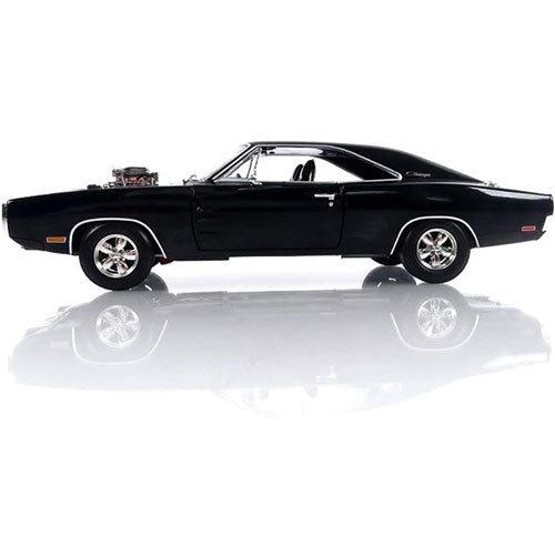 1970 Dodge Charger with Blown Engine 1:18 Model Car (Black)