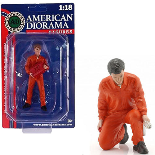 Mechanic in Uniform 1:18 Scale Figure (Orange)