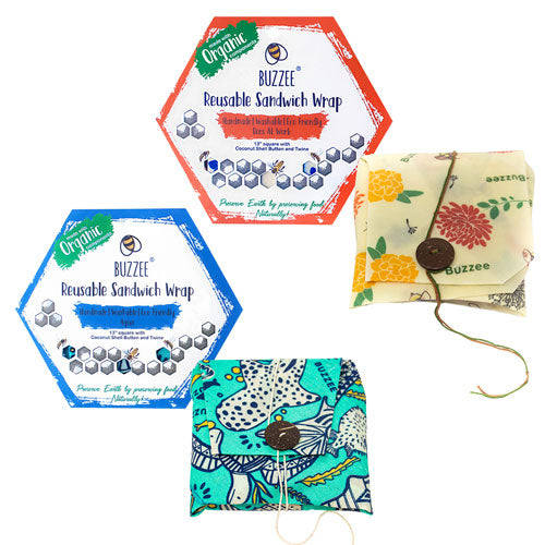 Buzzee Organic Beeswax Sandwich Wrap