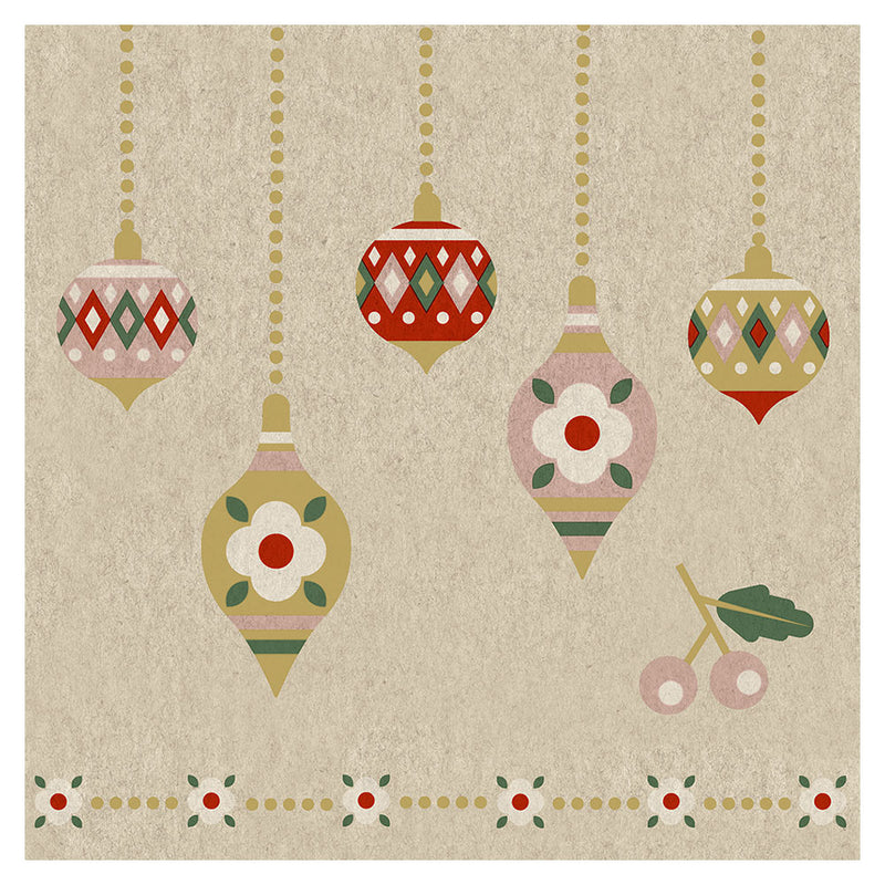 Paper+Design Christmas Baubles Luncheon Servietter