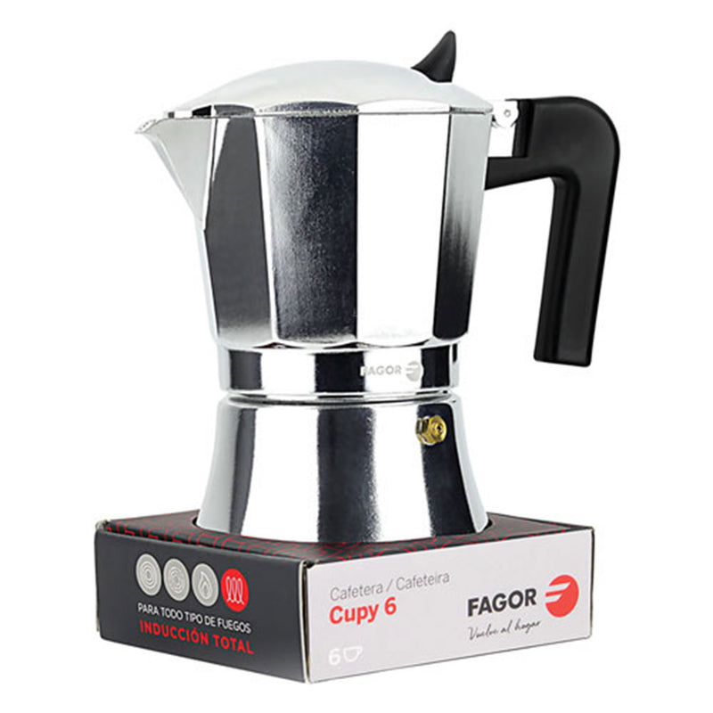  Fagor Cupy Espressokocher aus Aluminium