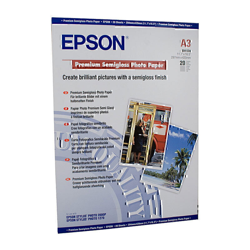 Epson Semi-Gloss Photo Paper 20pc