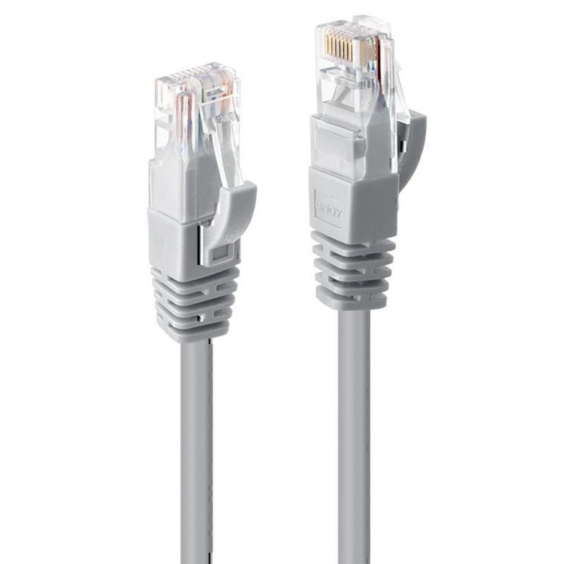 Lindy Cat6 U/UTP Gigabit Network Cable (Gray)