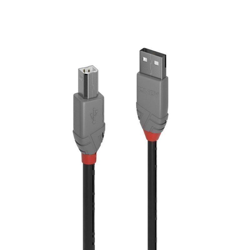 Lindy USB-A 2.0 til USB-B-kabel Anthra Line