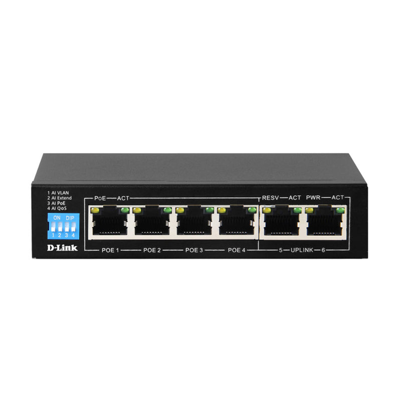 D-Link Gigabit Poe Switch mit 2 Uplink-Anschlüssen