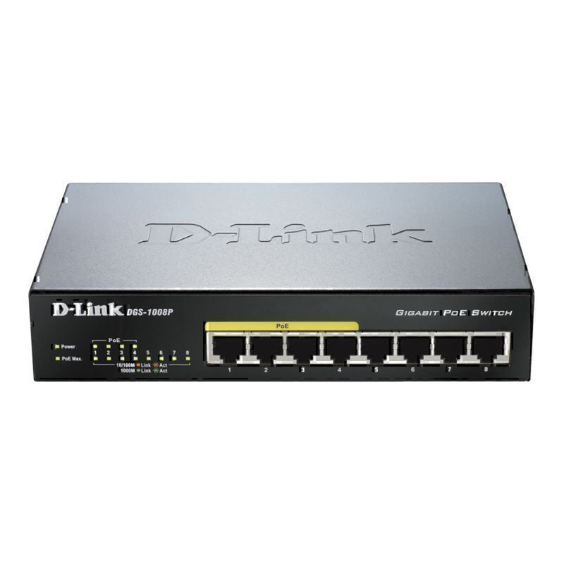 D-Link 8-Port Gigabit PoE+ Unmanaged Switch