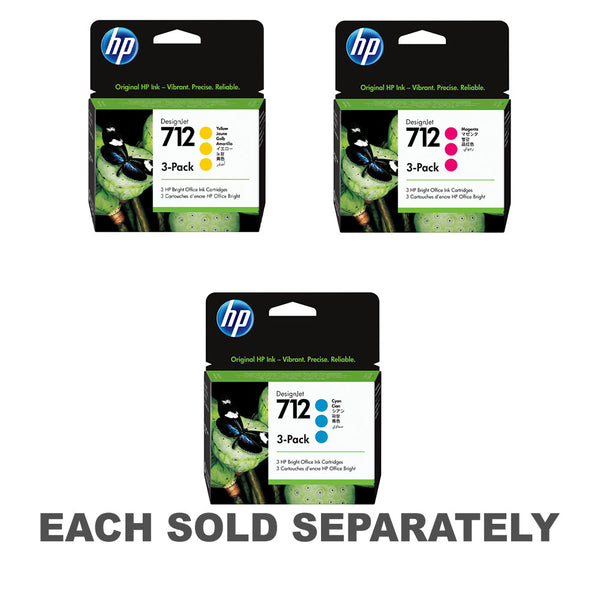 HP 712 Ink Cartridge 29mL 3pk