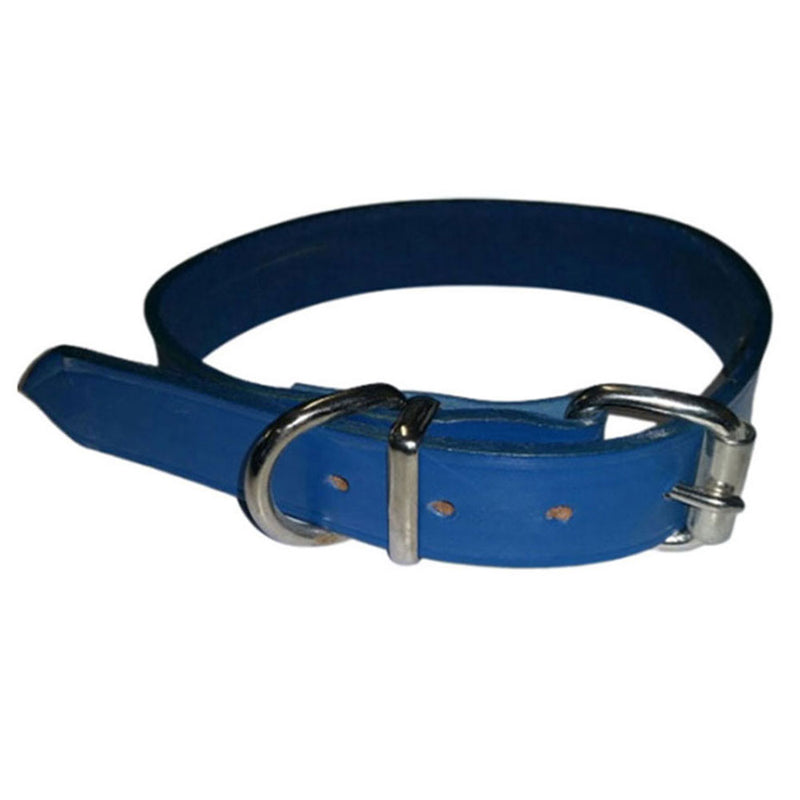 Leather Plain Collar (Blue)