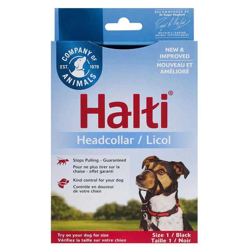 Halti Dog Head Collar (sort)