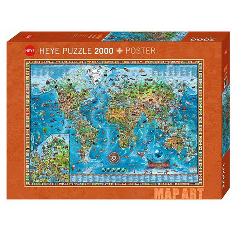  Heye Map Art Puzzle 2000 Teile