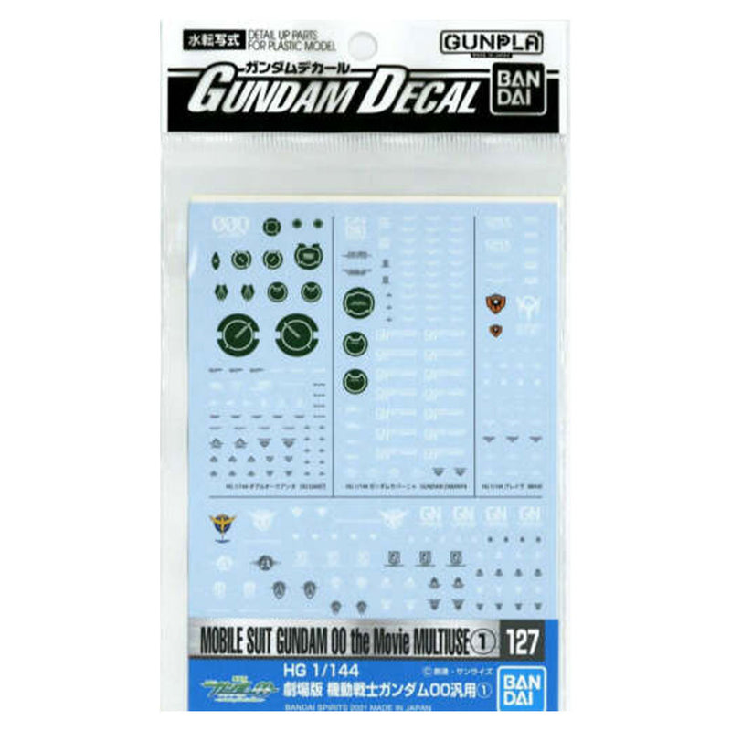 Gundam Mobile Suit Gundam 00 Film Multiuse Decal