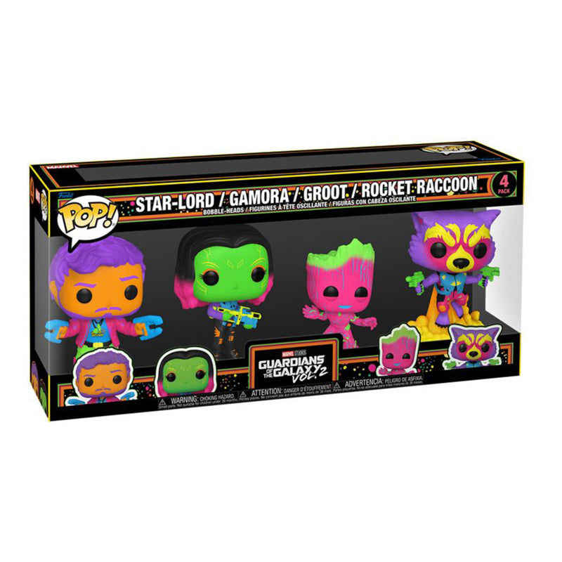 Guardians of the Galaxy: Volume 2 US Ex Blacklight Pop! 4pk