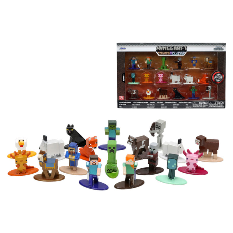 Minecraft Caves & Cliffs Nano MetalFig 18-Pack Set 2