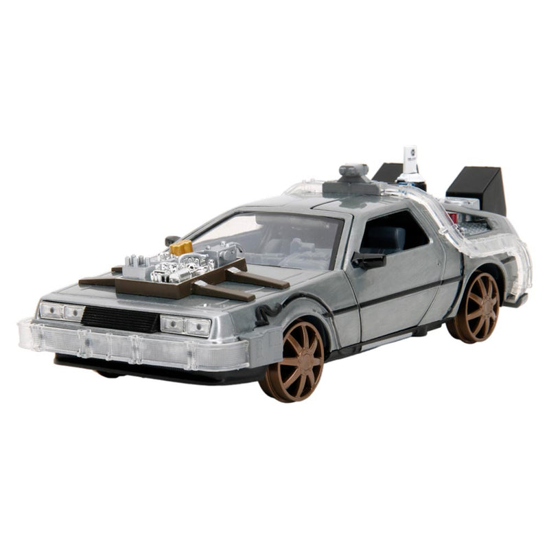 Back to the Future 3 Delorean 1:24 Diecast Vehicle w/ Lights