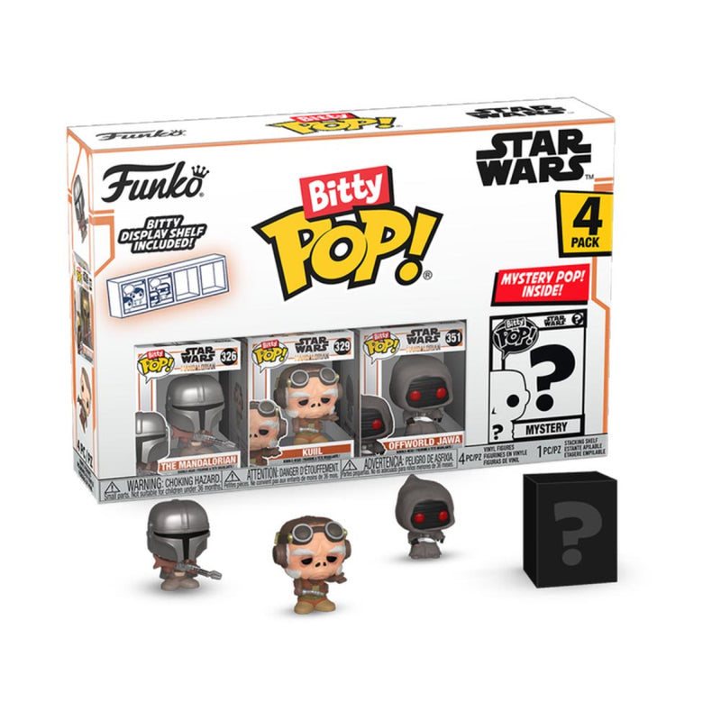 Star Wars: the Mandalorian Din Djarin Bitty Pop! 4-Pack