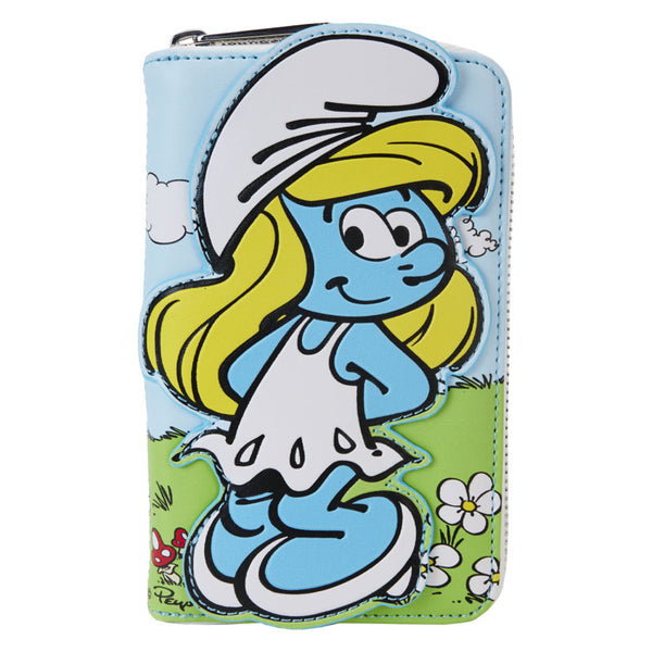 Smurfette Cosplay Zip Around Wallet