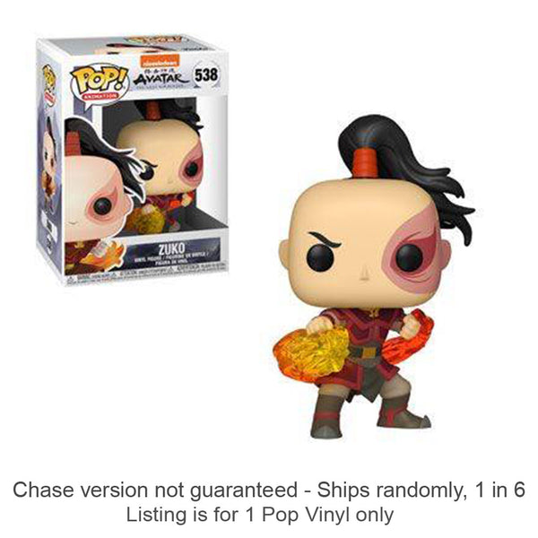 Avatar the Last Airbender Zuko Pop! Vinyl Chase Ships 1 in 6