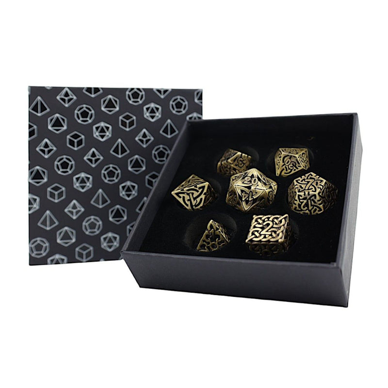 LPG Hollow Textures RPG DICE SET