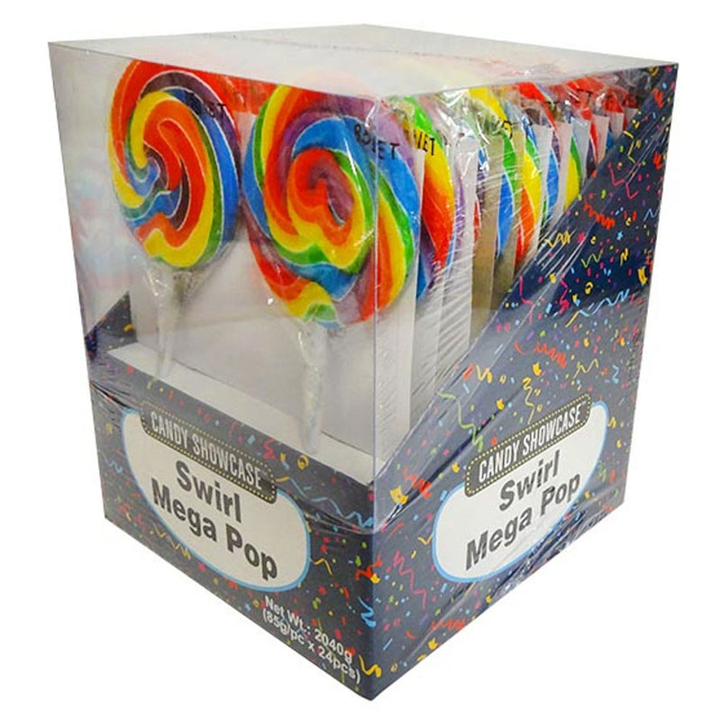  Candy Showcase Mega Swirl Lutscher