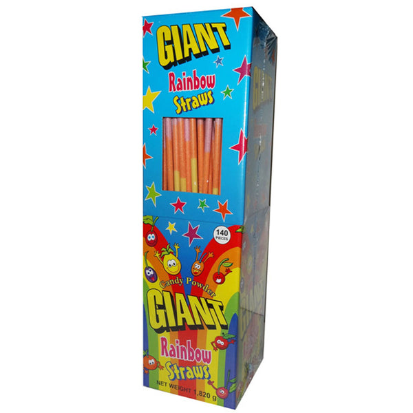 Giant Rainbow Sherbet Straws