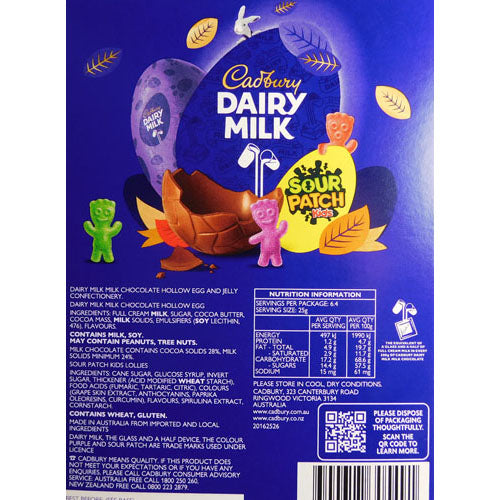 Cadbury Dairy Milk Egg and Sour Patch Kids Gift Box 160g