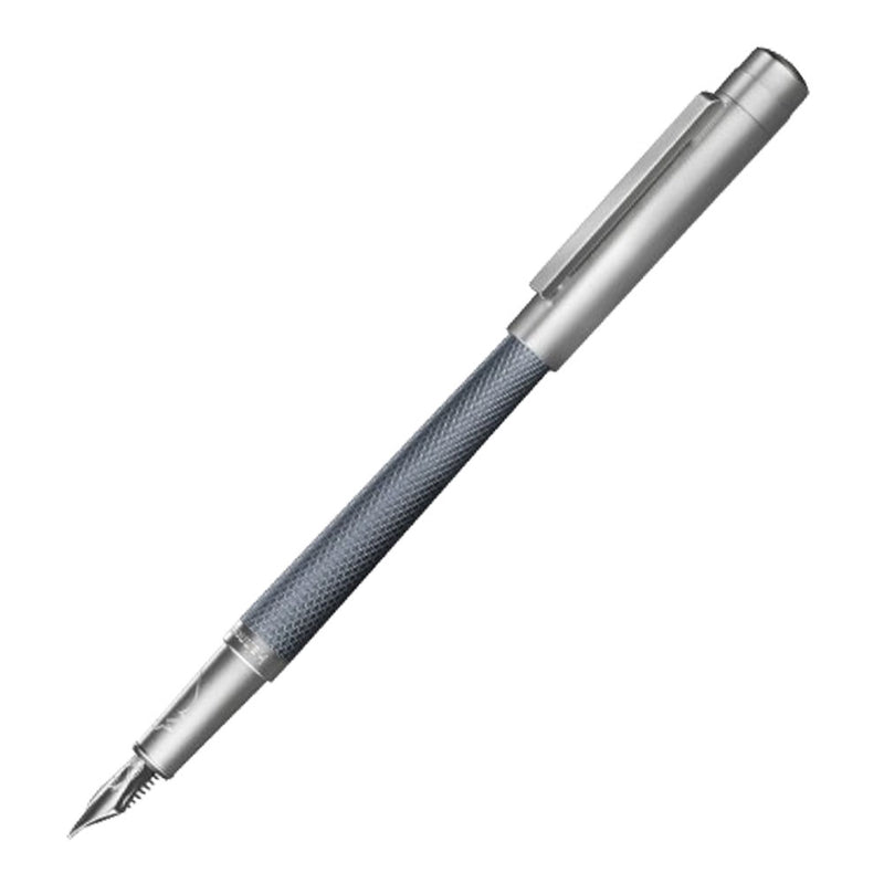 Guilloche Rhodium überzogen 18K Brunnenstift (schlank)