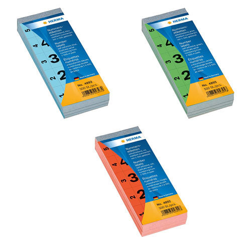 Herma Adhesive Number Blocks (28x56mm)