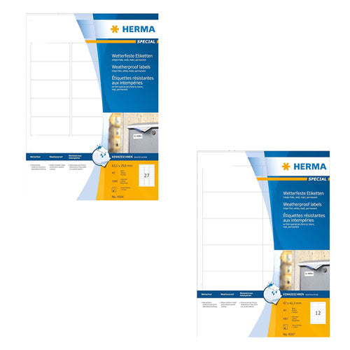 Herma Weatherproof Inkjet Labels A4 40pc