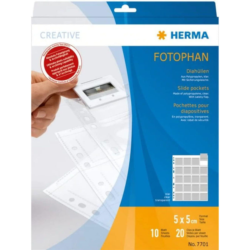 Herma 20-Slide Pockets 10pc (5x5cm)