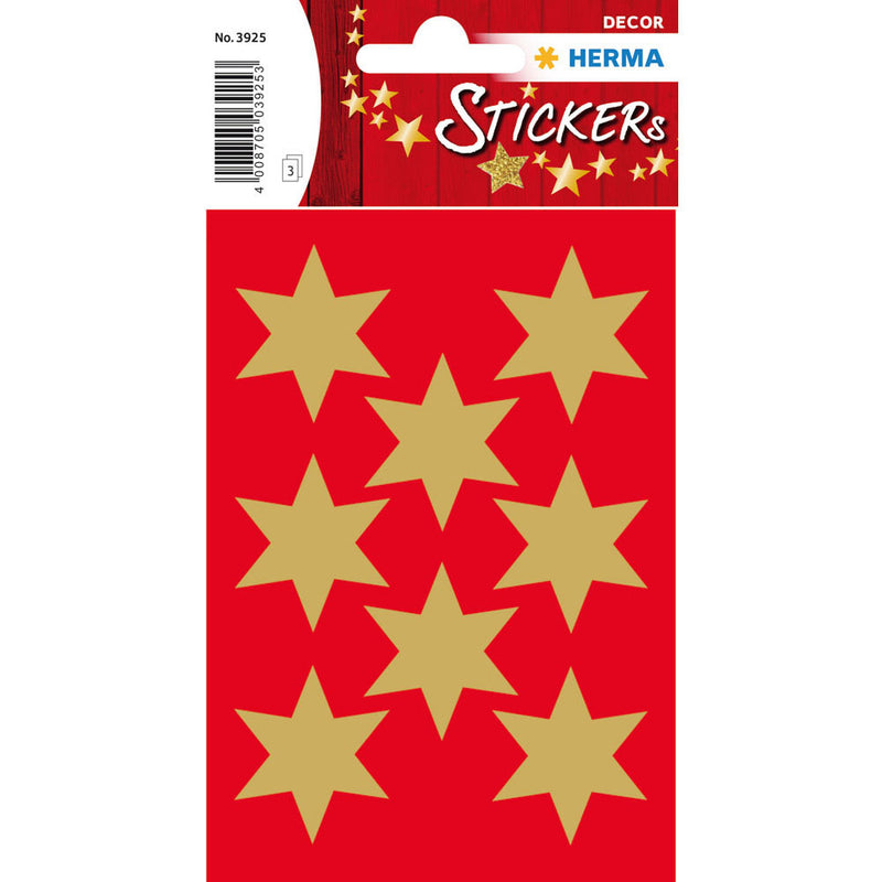 Herma 6-Pointed Stars Sticker Decor (Gold)