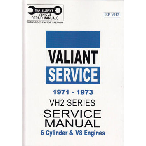 Valiant 1971-1973 VH Series Service Manual