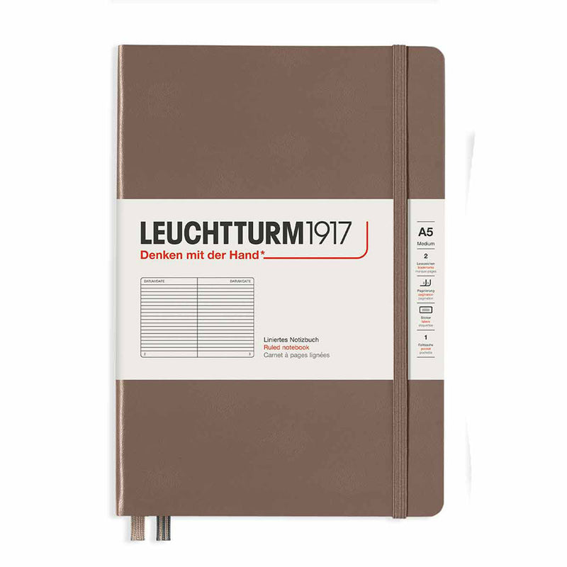 Leuchtturm Hardcover Ruled Notebook A5