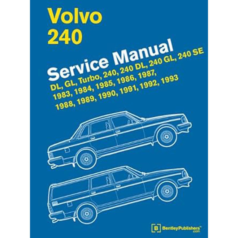 Volvo 240 1983-1993 Models Service Manual Hardcover Book