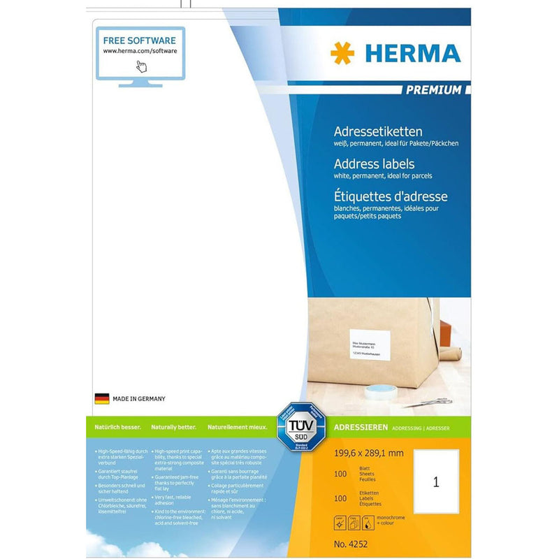 Herma Premium Address Labels 199.6mm 100pc