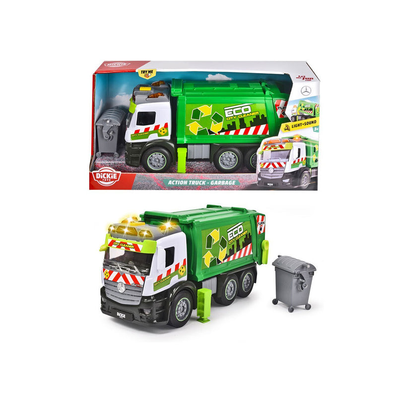 Dickie Toys Action Garbage Truck with Light and Sound 26cm