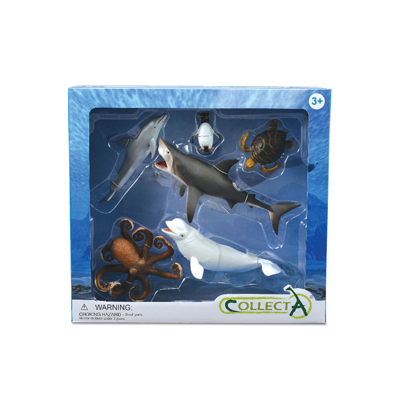 CollectA Sea Animal Figures Gift Set (Pack of 6)