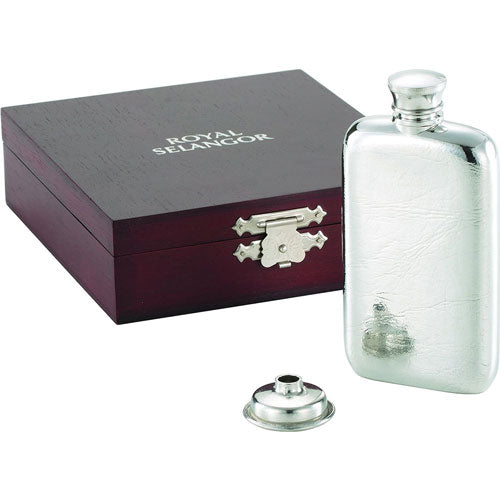 Royal Selangor Narrow Pewter Hip Flask 9.5cL