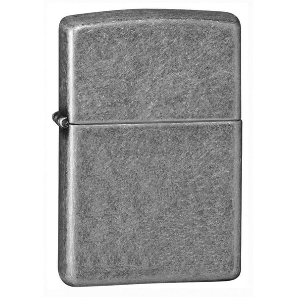 Zippo antik sølvplade finish