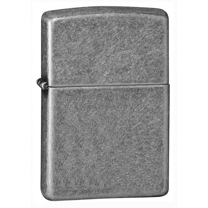 Zippo antik sølvplade finish