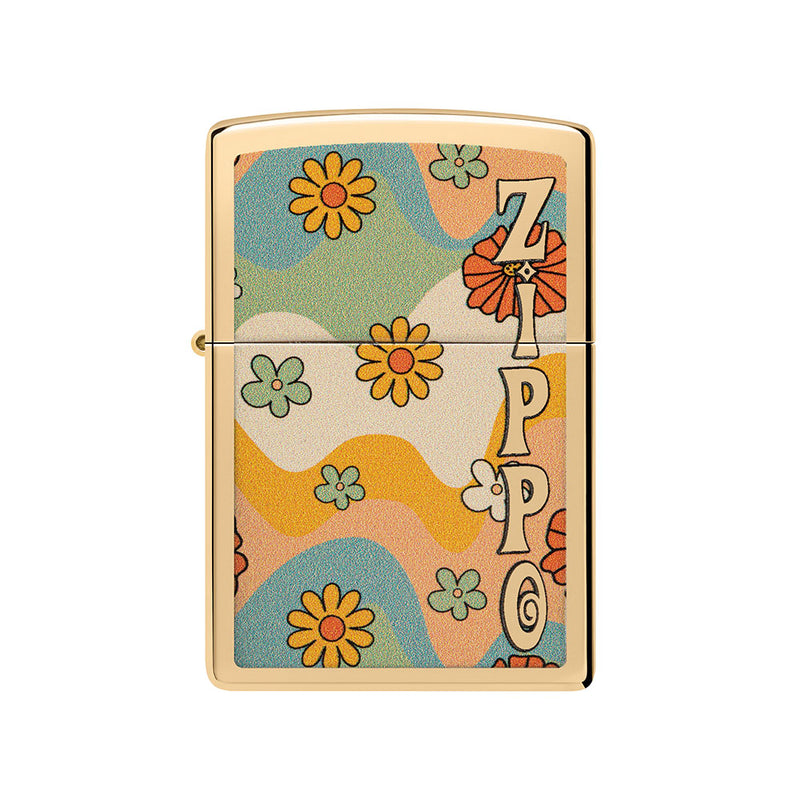 Zippo blomsterkraftdesign vindtæt lysere