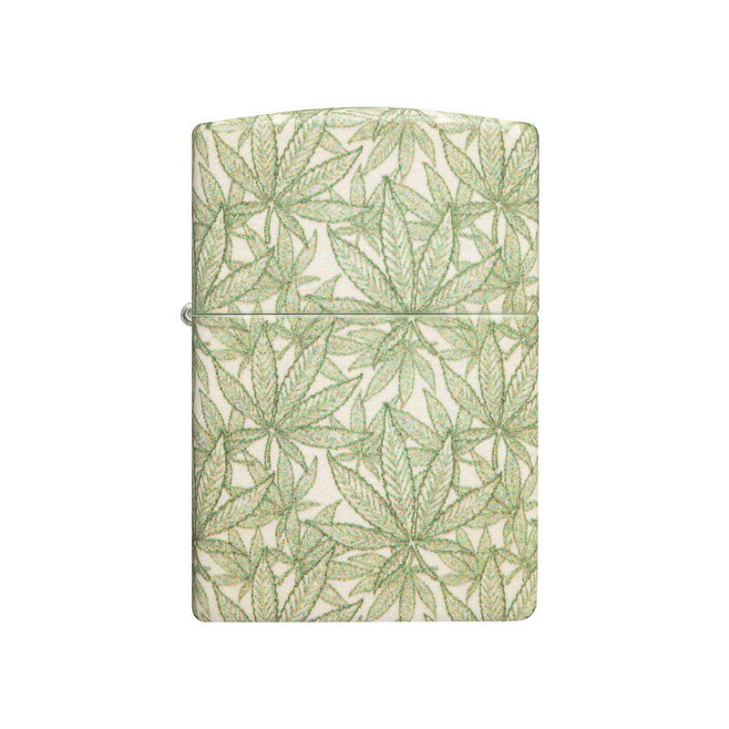 Zippo 540 Matte cannabisdesign lettere