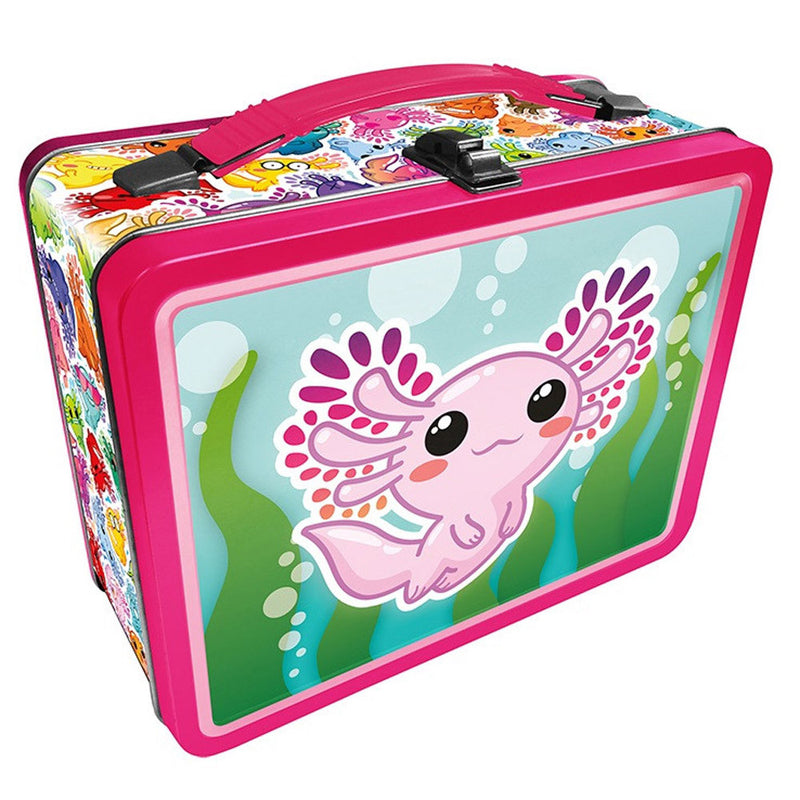 Tin Carry All Fun Lunch Box Axolotl