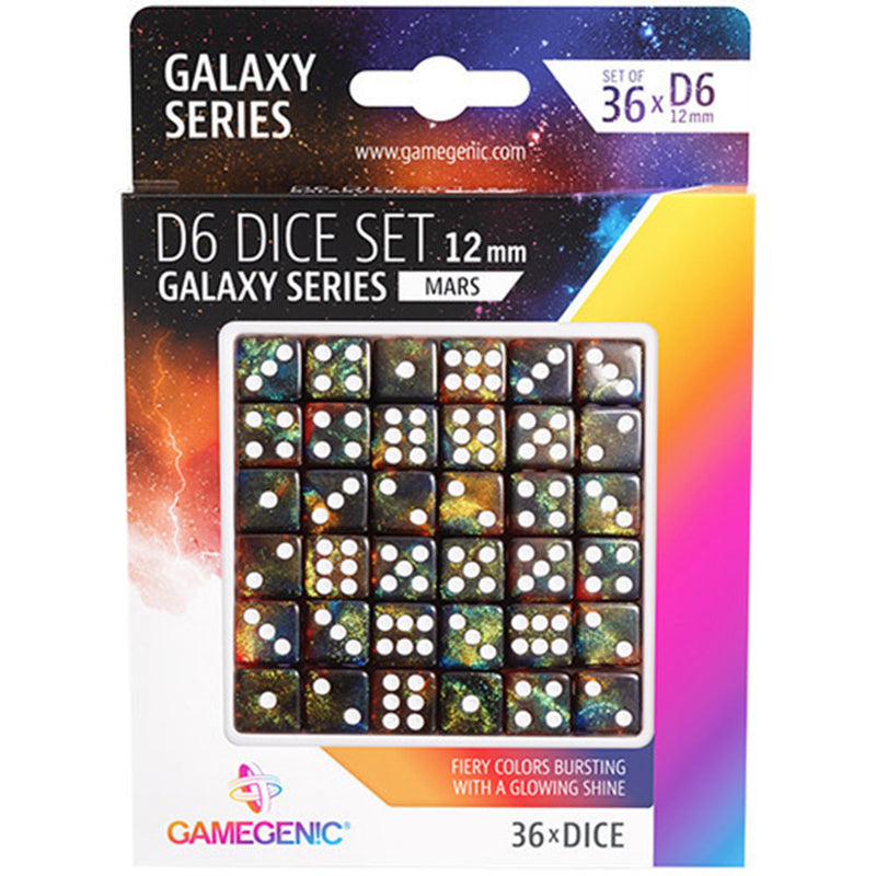  Gamegenic Galaxy Series D6 Würfelset 12 mm (36 Stück)